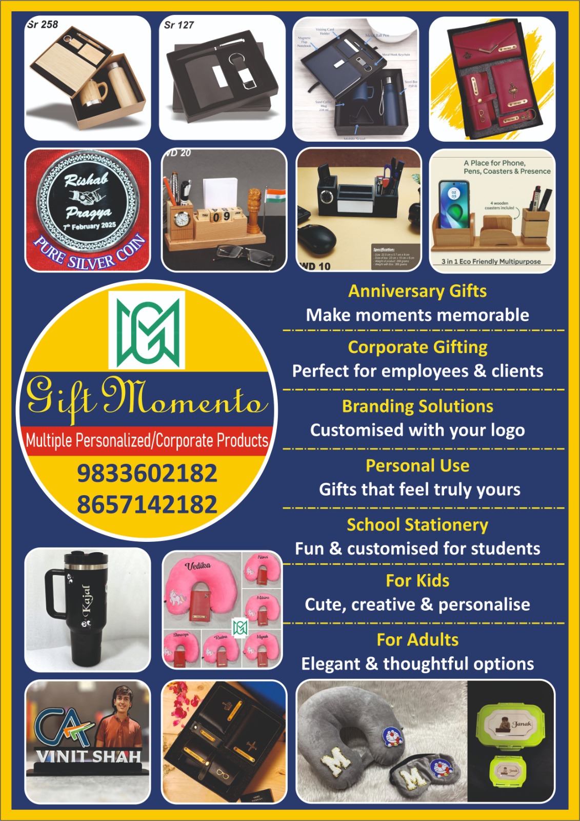  Gift Momento -  Pareen Hitesh Tolia Logo | SGM Vendor